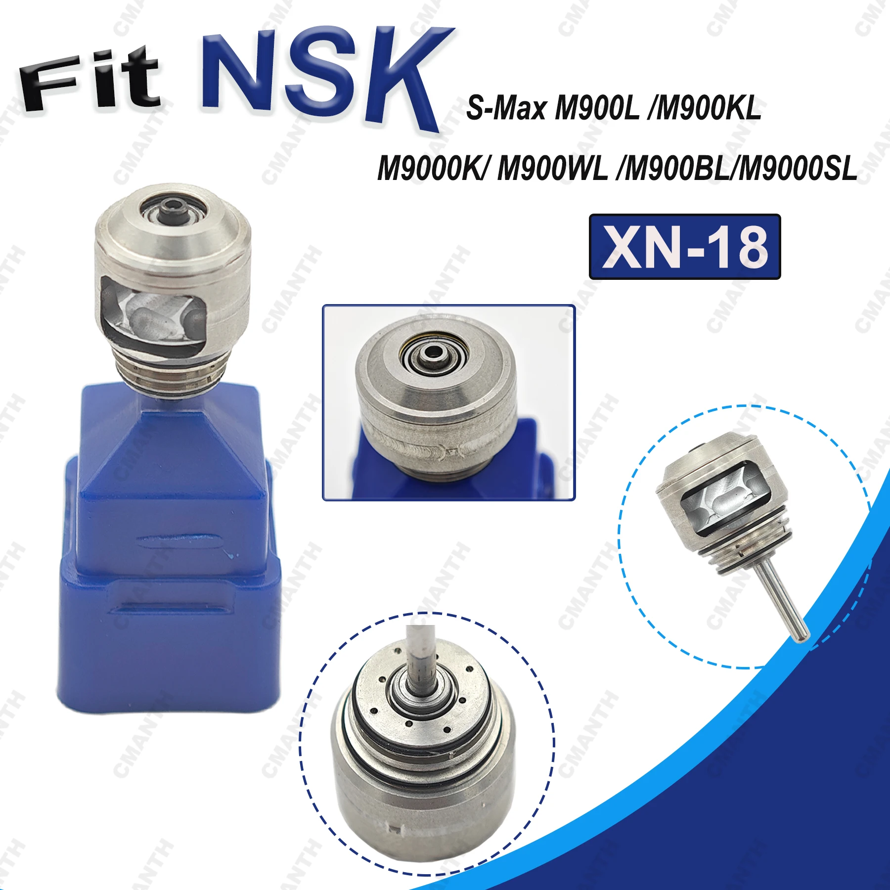 

Dental Turbine Cartridge Air Rotor For NSK S-MAX M900L/M900KL /M900WL/M900BL High Speed Handpiece Dentistry Product Accessories