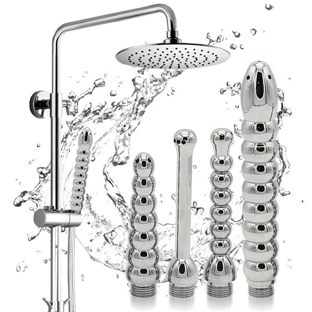 Metal Shower Enema Cleaning Shower Bidet Toilet Nozzle Bidet For Men And Women Anus Douche Vaginal Cleaner