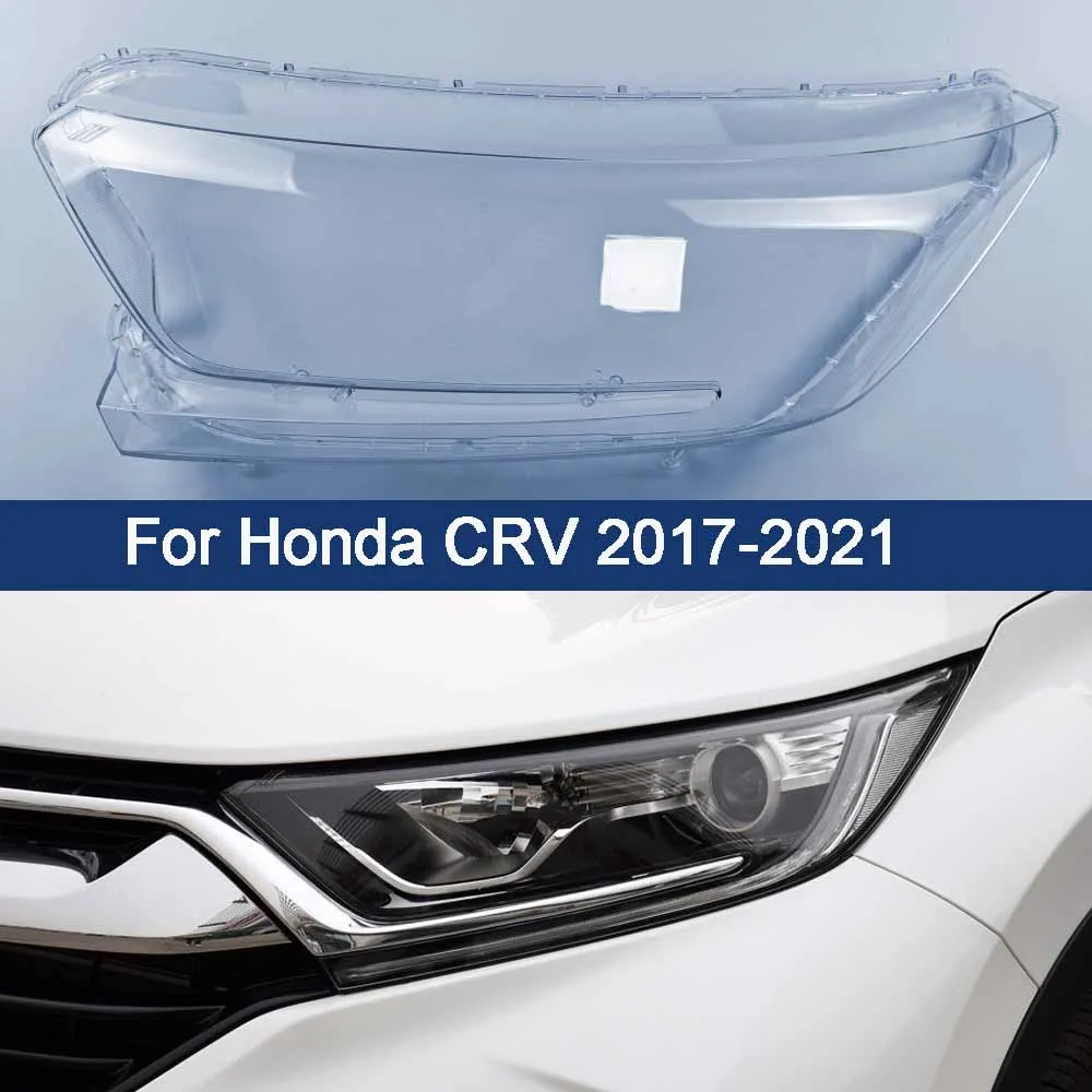 Car Headlamp Lens Light Cover For Honda CRV 2017 2018 2019 2020 2021 Headlights Lens Glass Lampshade Shell Car Accessories