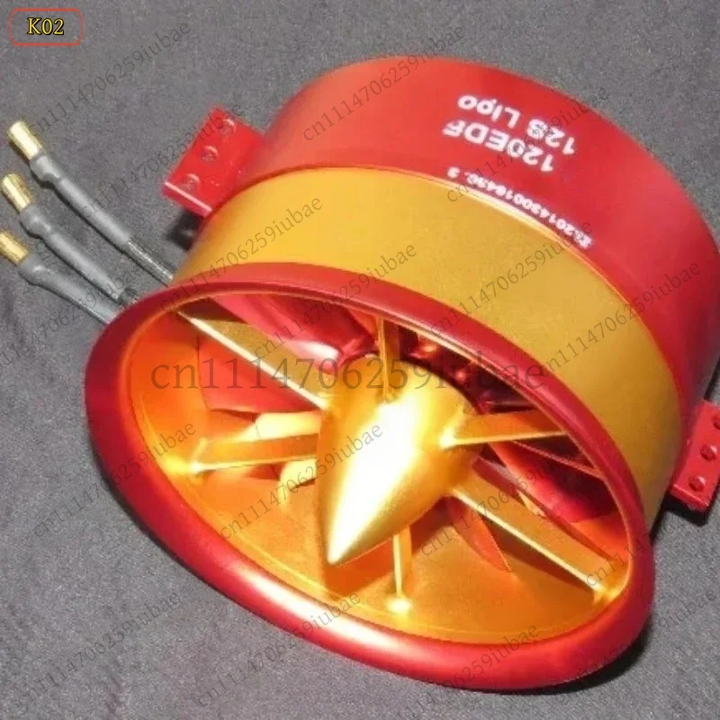 120mm Metal EDF Ducted Fan Unit 12S High Power 10kg Thrust for RC Jet Fighter Model Airplane Parts DIY Accessories