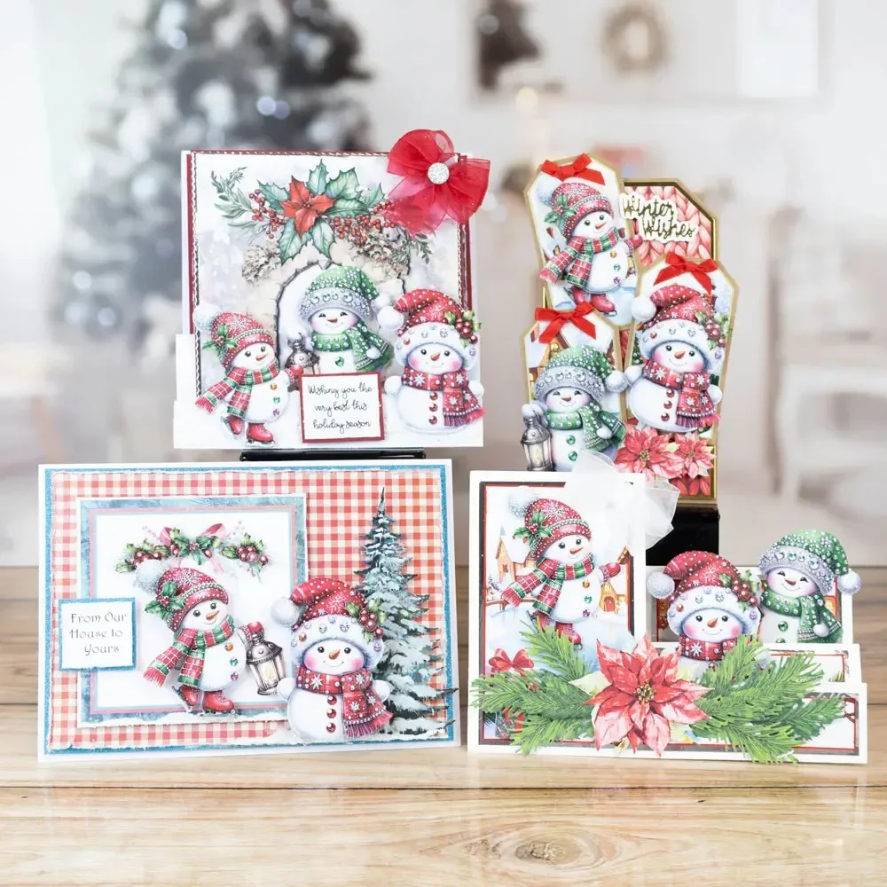 الوجه الصغير لرجل الثلج كان وردي قطع معدنية حمراء يموت Slimline أساسيات الخردة الحجز بطاقة الاستنسل قطع يموت DIY بها بنفسك 2025 #3