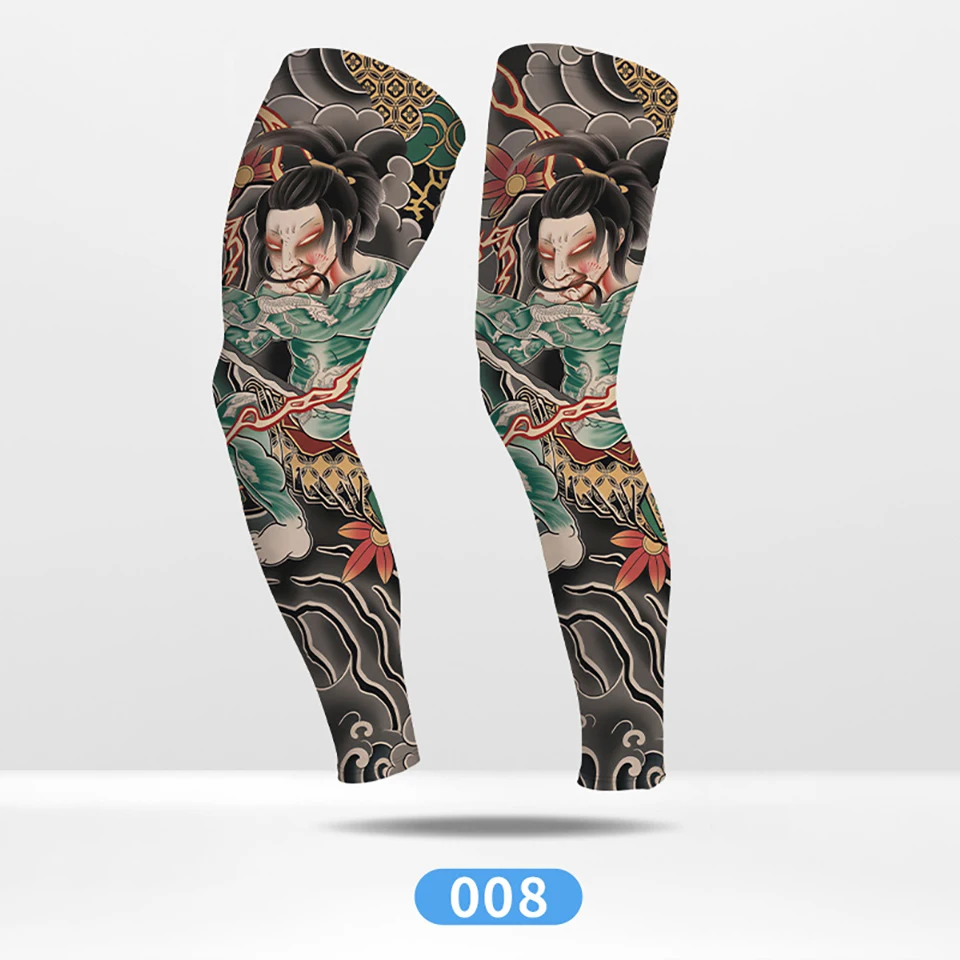 GTUBIKE Sommer-Rad-Kompressionsbeinschoner für Outdoor-Sportarten, schnelltrocknend, Knieschutz, Leggings für Laufen, Basketball, UV-Schutz