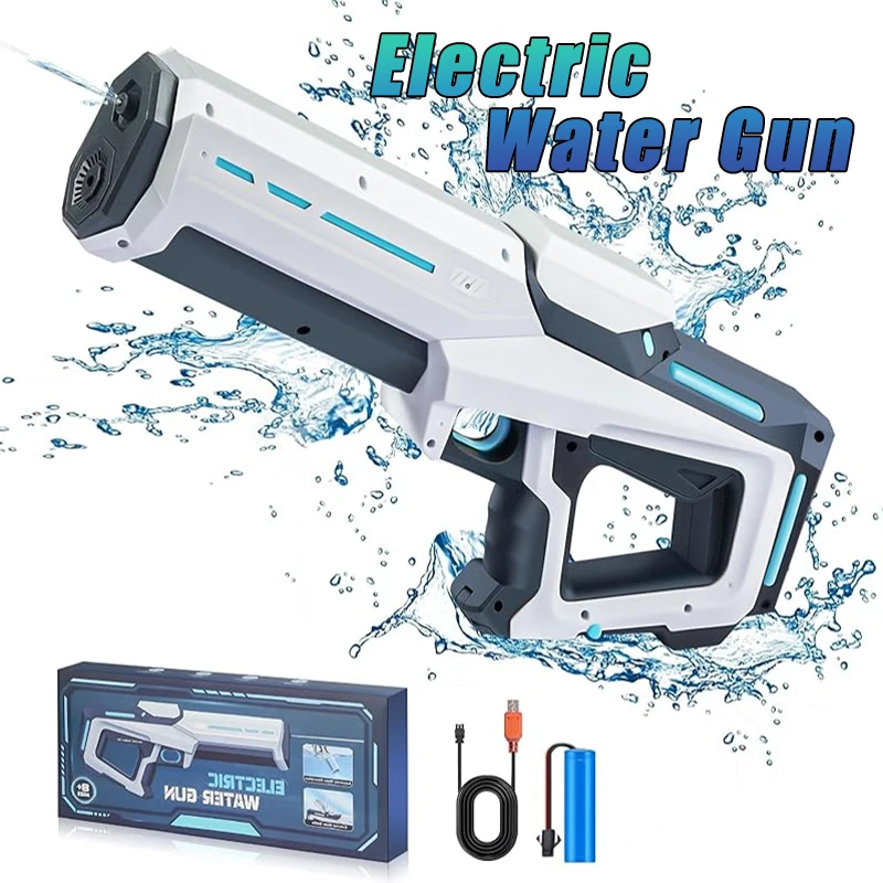 Kids Electric Water Gun Toys Summer Outdoor Beach Battle Game Full Automatic Induction Absorb Water Spray Guns for Children Gift