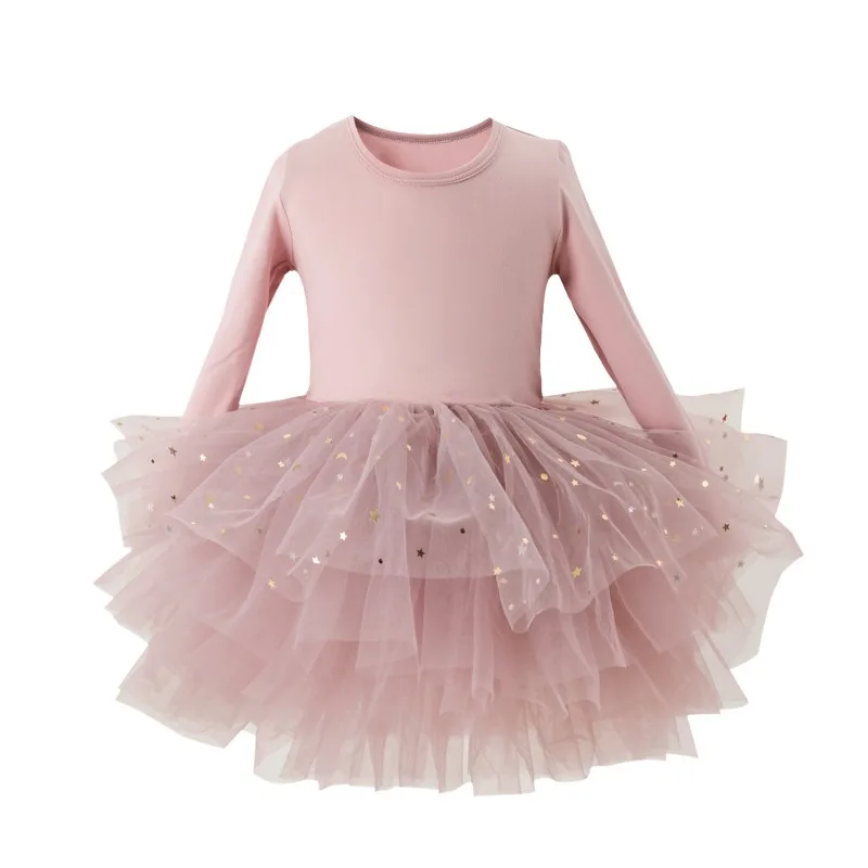 Girl Dance Dress Lace Tutu Skirt Ballerina Sequin Outfit Gymnastics Skirted Dancewear Bodysuit Girl Glitter Leopards for Ballet