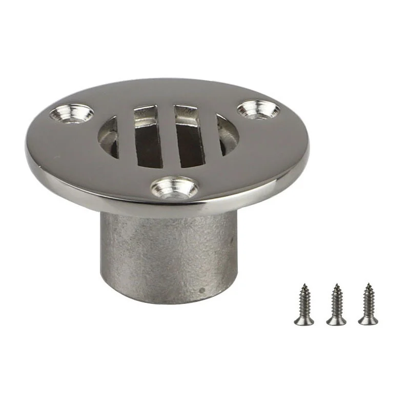 22mm/25mm Boat Accessories Boat Floor Deck Drain Marine Grade Compact For Ship Yacht Deck Drainage 316 Stainless Steel Marine