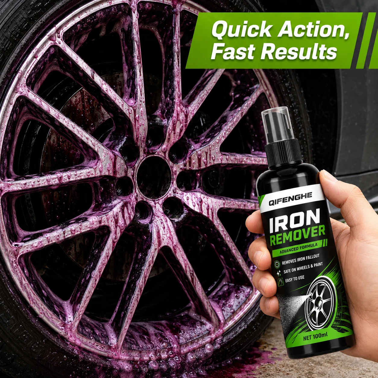 Iron Remover Wheel Rim Cleaner Protect Wheels And Brake Discs From Iron Dust Rim Rust Cleaner Auto Detail Chemical Car Care