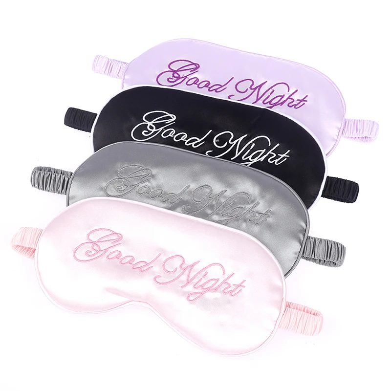 Sleeping Mask Sleeping Blindfold Soft Eye Masks Cute Eye Cover silk Fabric Eye Mask Eyepatch Nap Health Eye Cover Relax