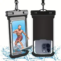 2PCS PVC Mobile Phone Waterproof Bag Touch Screen Adjustable Waterproof Waist Bag Outdoor Swimming Mobile Phone Case Amsacrine