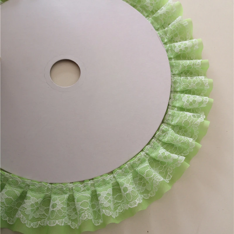 10 Meter/Lot Faltenbündchen-Spitze DIY Spitzenzubehör für Kleidung und Röcke RS24565 – Detail 7