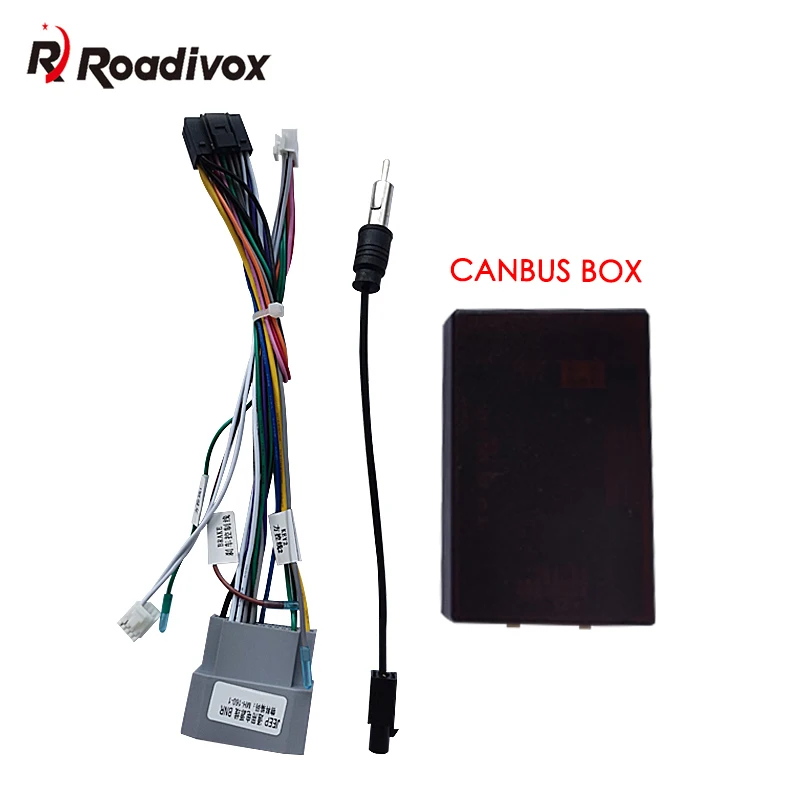 

Car Audio DVD Android 16PIN Power Cable Adapter With Canbus Box For Chrysler 300C 2004 2008 Jeep Wrangler Power Wiring Harness