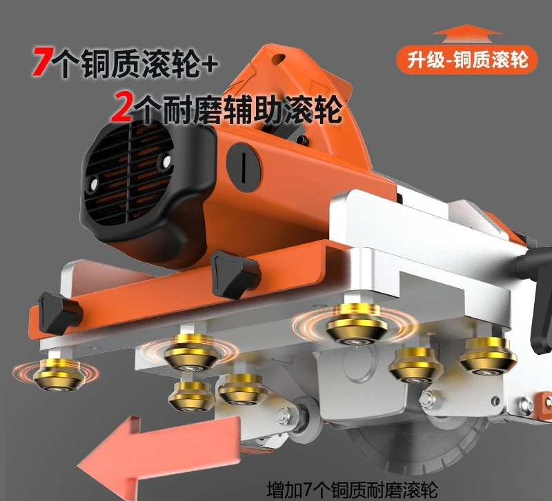 Electric rail chamfering cutting machine, 55-degree multifunctional tile chamfering and direct cutting  sintering of stone slabs