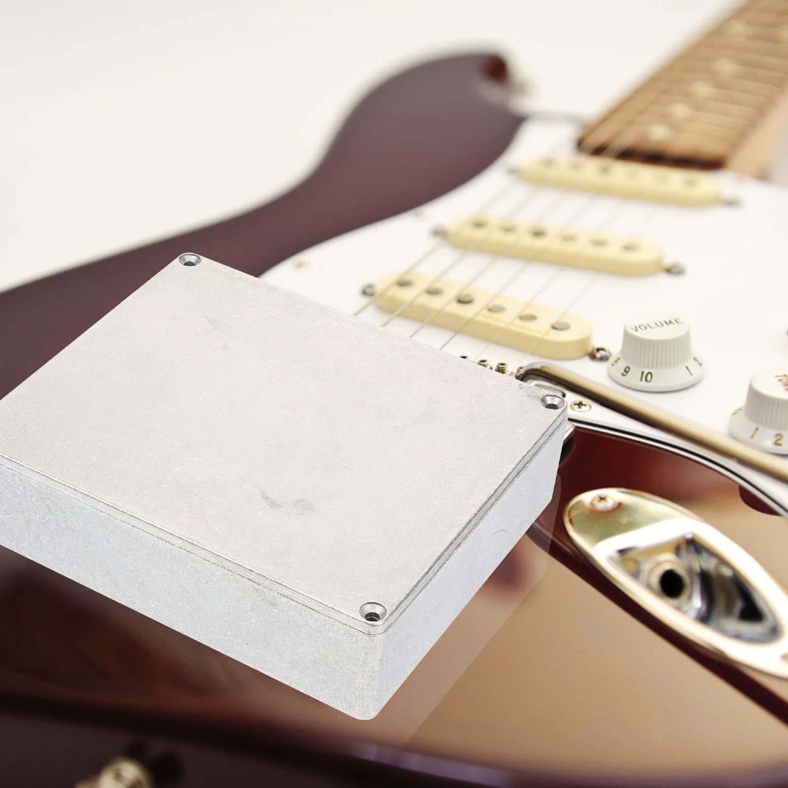 

Aluminum Effect Durable Enclosure Replacement Case for DIY Aluminium Box For Guitar Box Guitar Accessories