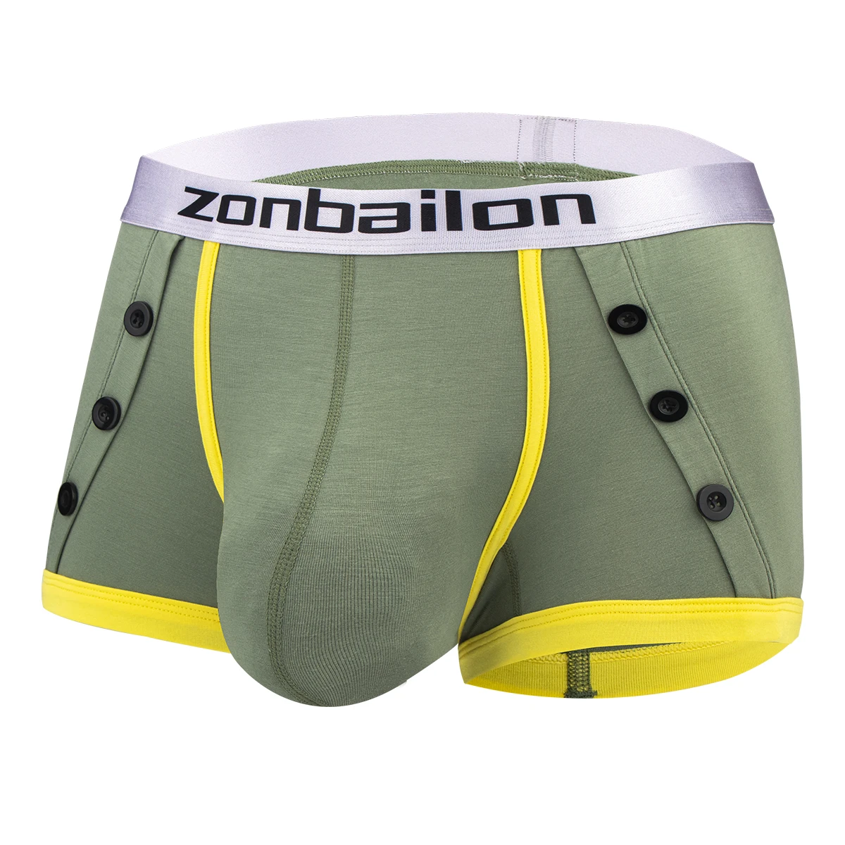 Zonbailon Men\'s Short Boxer Briefs Bamboo Fiber Classic Flex Waistband Comfort Size M-3XL