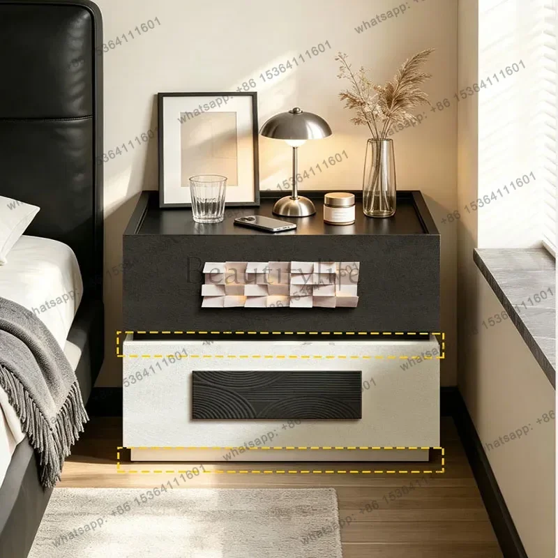 Factory Direct Luxury Vintage Nightstand Modern Nordic Trendy Storage Aesthetic Display Nightstand Table De Nuit Bedroom Furnitu