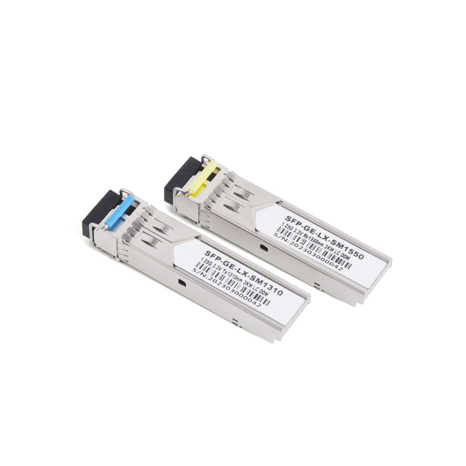 10 أزواج 1.25G جيجابت SFP وحدة الألياف البصرية وضع واحد ألياف واحدة LC 1310/1550nm A + B متوافقة مع مفتاح Cisco Mikrotik