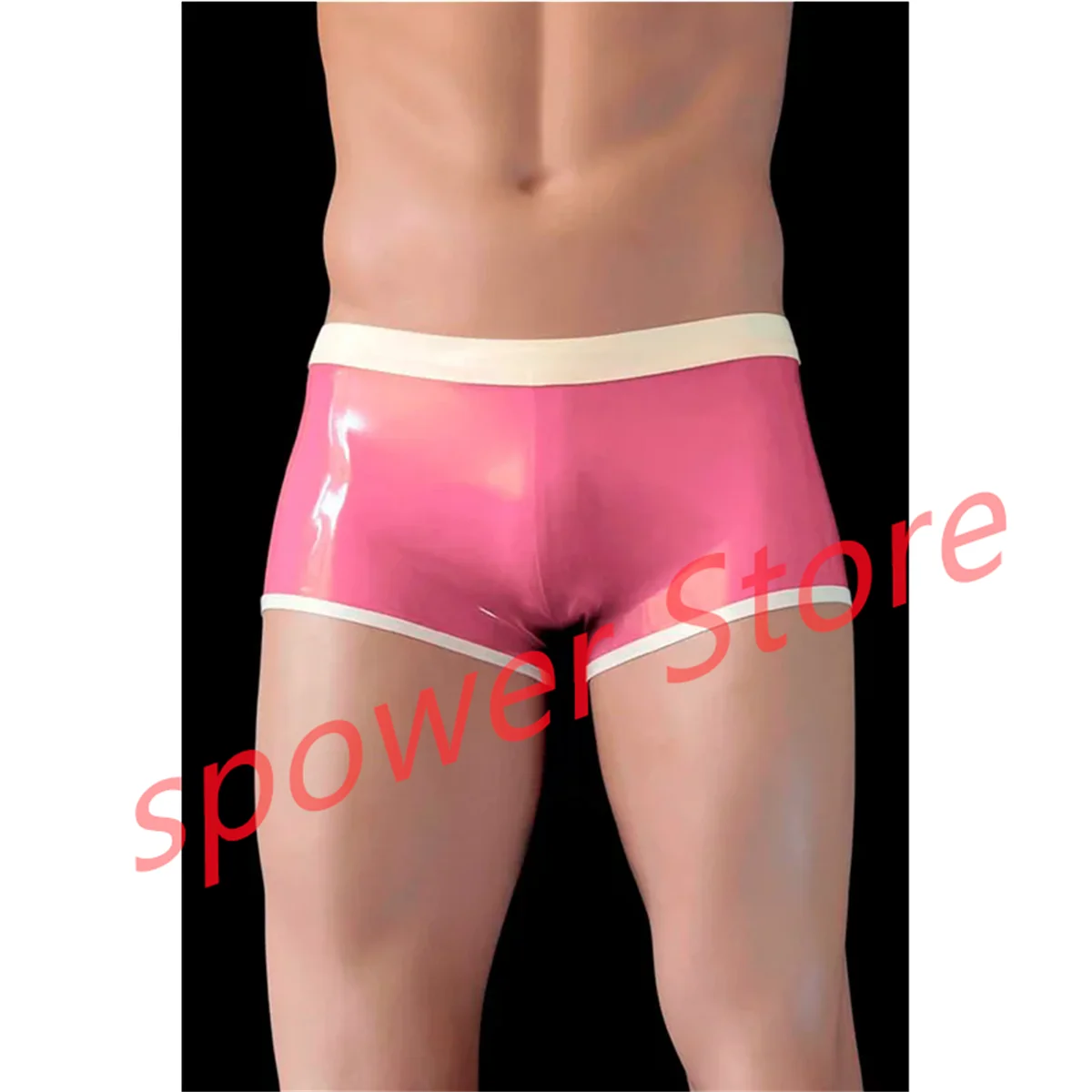 

Latex Boxer Panties Sexy Fetish Rubber Shorts Lingerie Underwear Handmade Cosplay Costume for Men