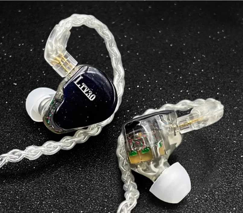 Geekyaudio LTV30 6EST+8BA+DD Hybrid Knowles Sonion Hifi Music Monitor Studio Audiophiles Musicians Stereo Bass 0.78mm Earphones