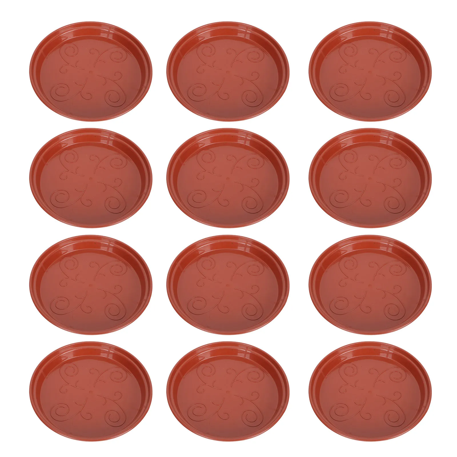 20Pcs High Density Plastic Flowerpot Water Trays Spill Proof Potted Plant Bottom Plates Easy Clean Gardening Supplies Multi
