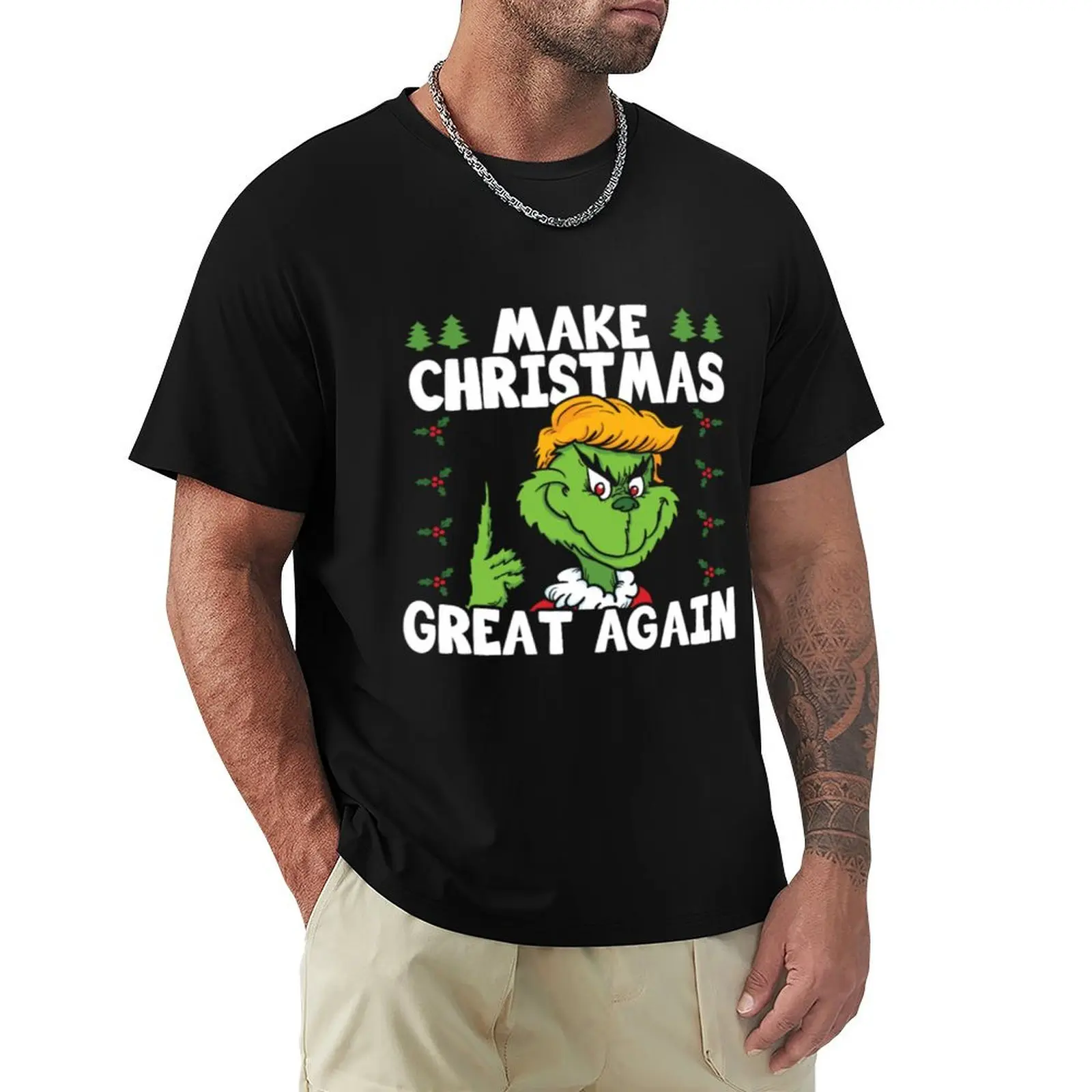 

Make Christmas Great Again T-Shirt Blouse clothes oversize t-shirts man plain white t shirts men