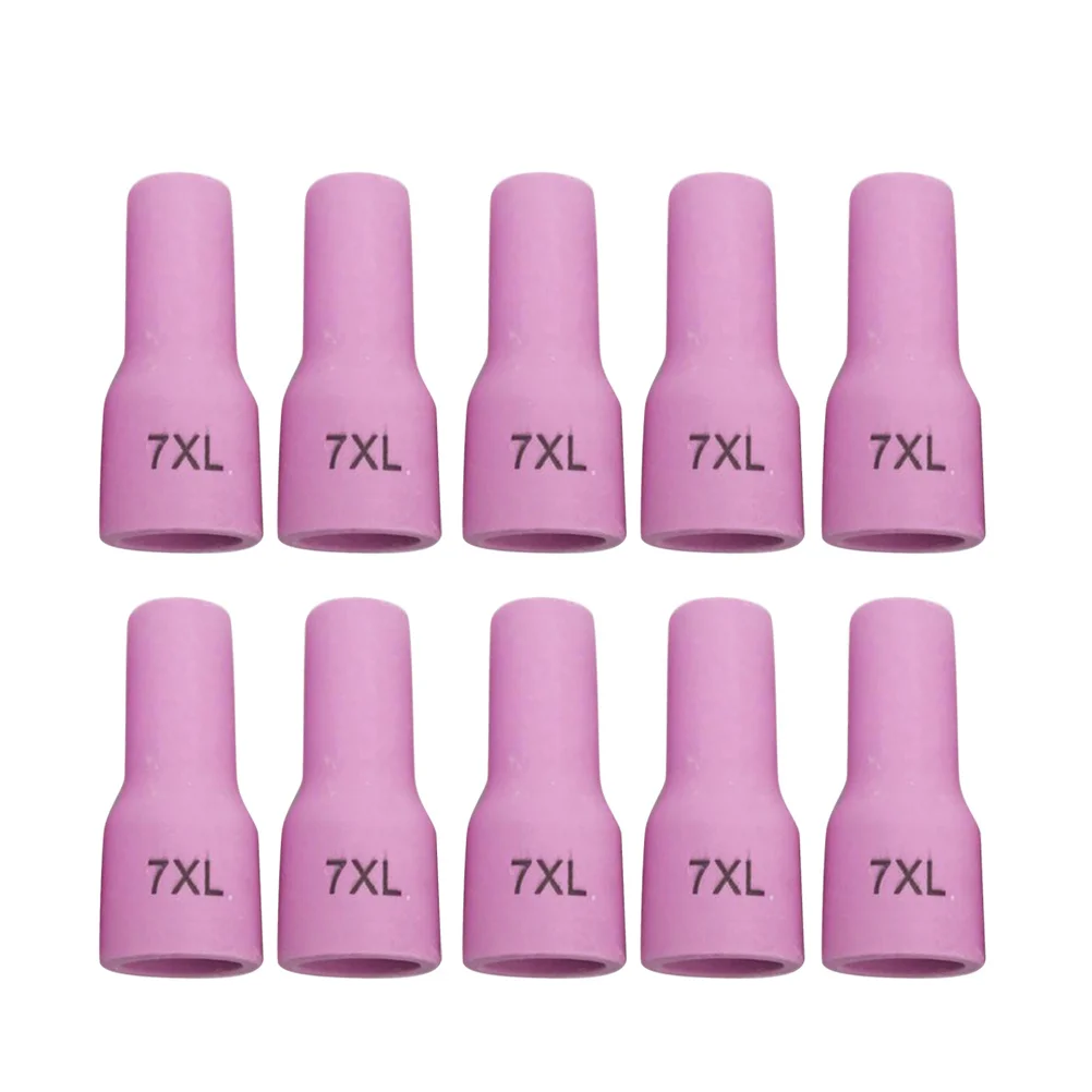 

10Pcs Argon Arc Welding Nozzles Ceramic Lowest Burn Loss Durable for 45V 17cb20g 17gl Series Welding Torch Professional Tig