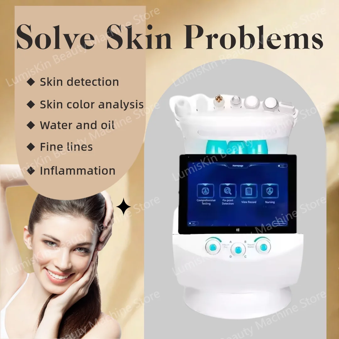 

Smart Ice Blue 7 в 1, многофункциональная машина для лица, омоложение кожи, глубокая очистка пор, гидра-лифтинг, салонное оборудование, антивозрастное оборудование