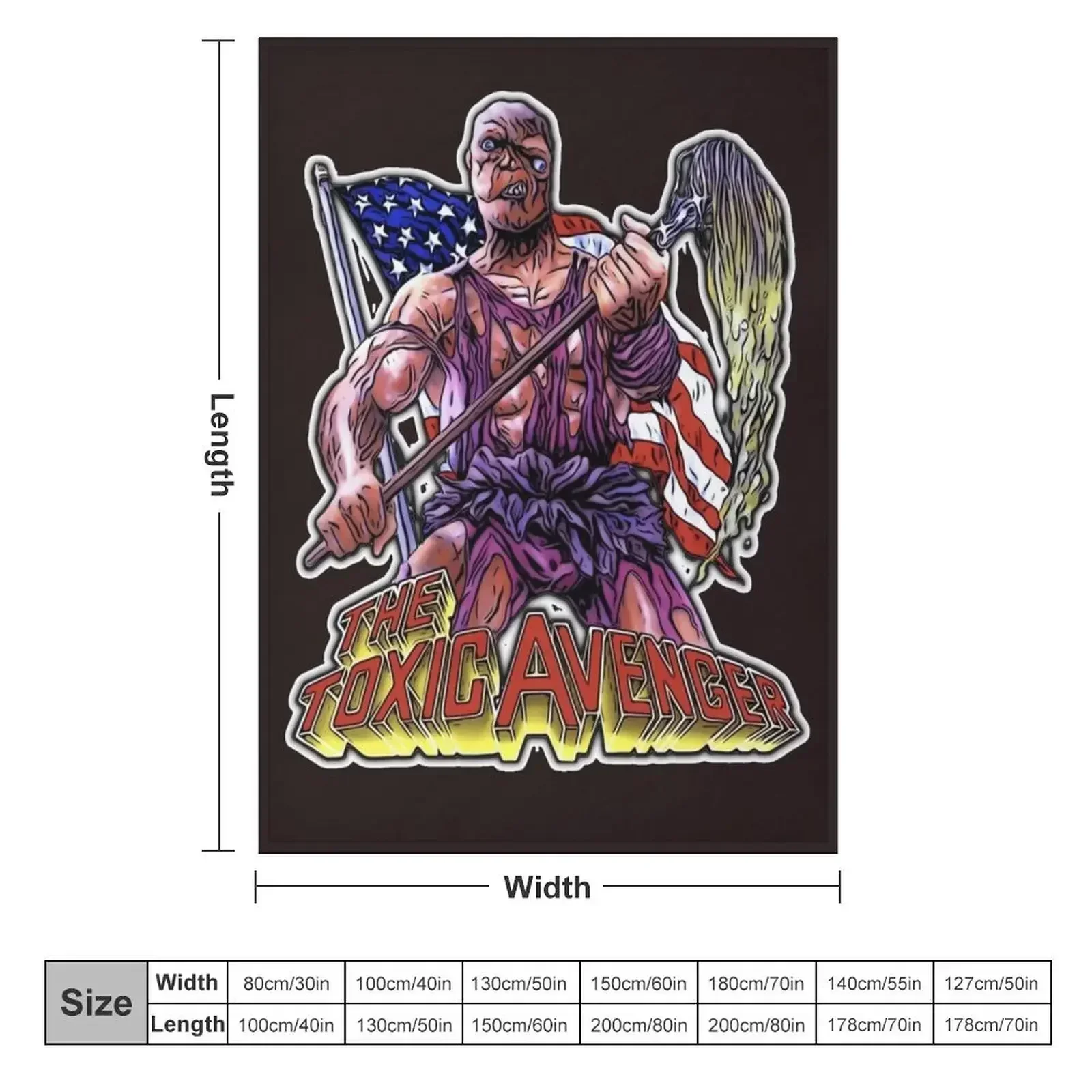 The Toxic Avenger Classic T-Shirt Throw Blanket Bed linens Plush christmas gifts Sofa Quilt Blankets