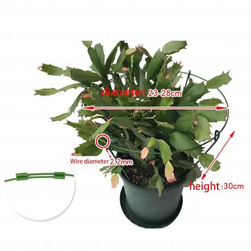 Metal Round Adjustable Garden Flower Plant Stand Support Circle Stake Ring Holder Climbing Iron Gardening Tools Bonsai Veg