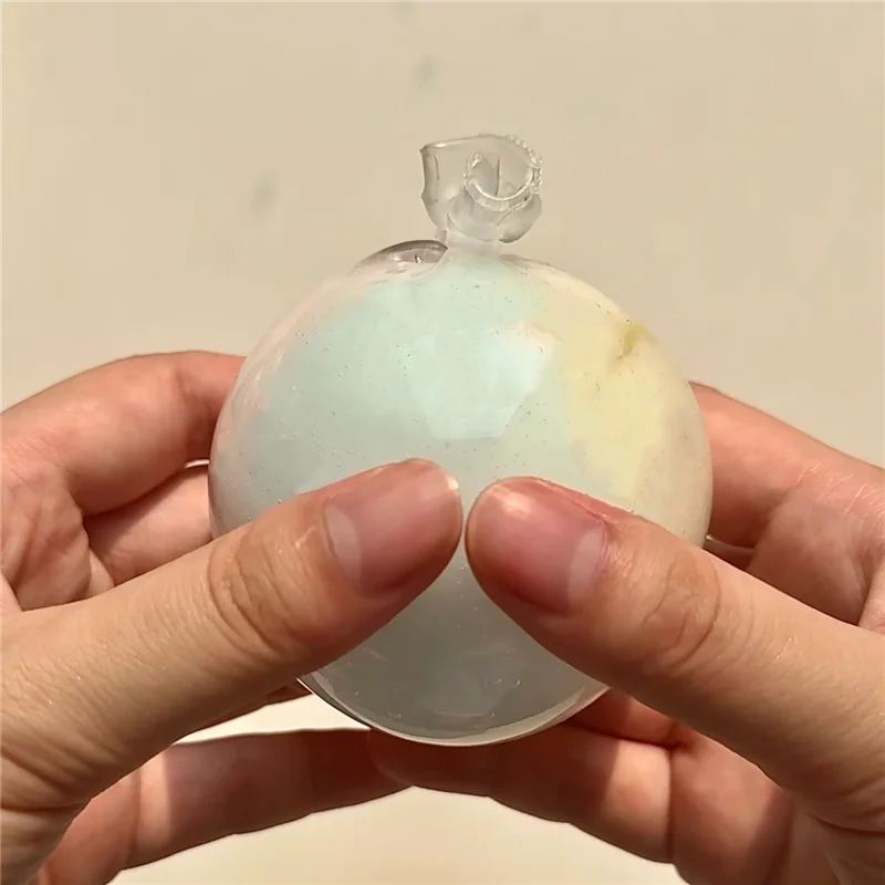Macaron Crispy Squishy Ball Chocolate Crispy Outer Squeeze Crunch Sound Stress Relief Fidget Toy Adults Sensory Calming Gift