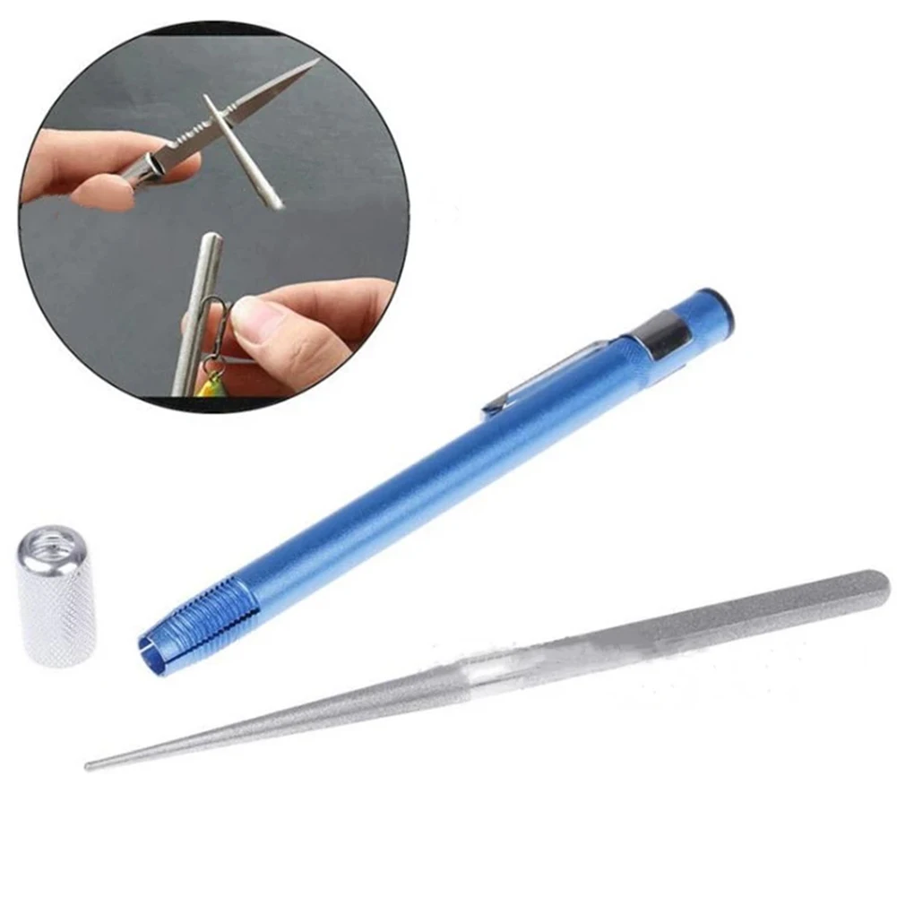 Convenient Sharpening Pen Fishing Hook Sharpener High Quality Outdoor Diamond Pen Shaped Sharpener Shaped Sharpener