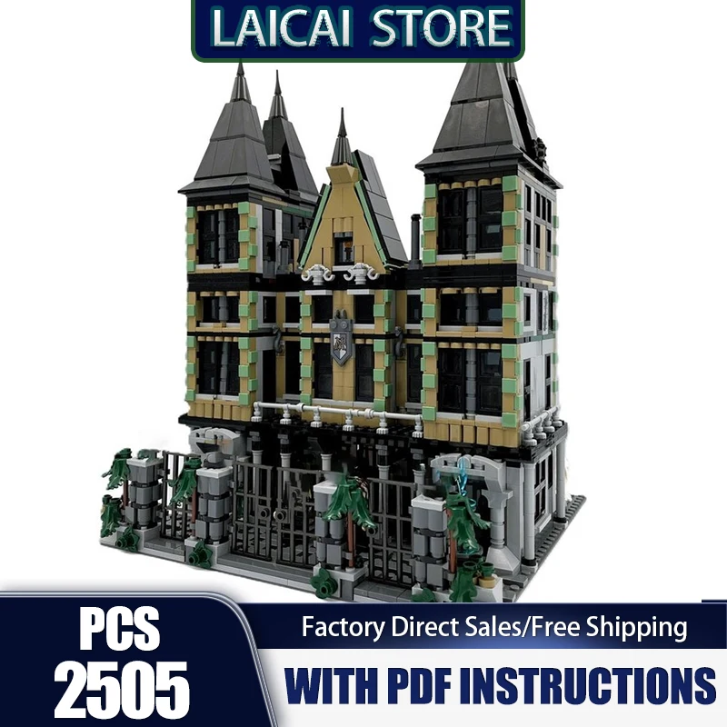

Movie Model Moc Building Bricks Manor Modular Model Technology City Street View Construstion DIY Assembly Holiday Toys Gifts