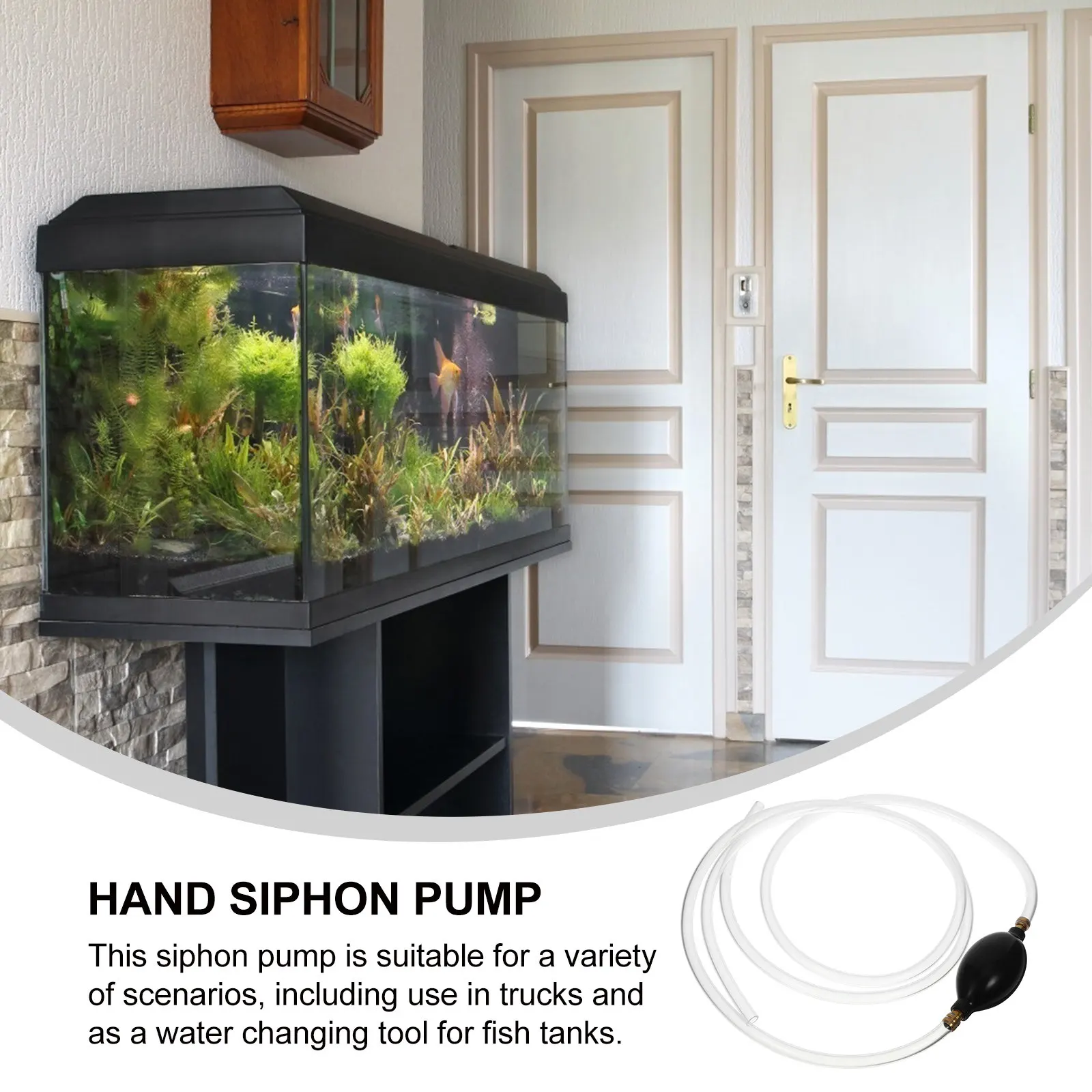 

Ручной сифонный насос для перекачки топлива и воды из пластика, для использования на грузовиках, сифонный шланг, насос-отсос для топлива