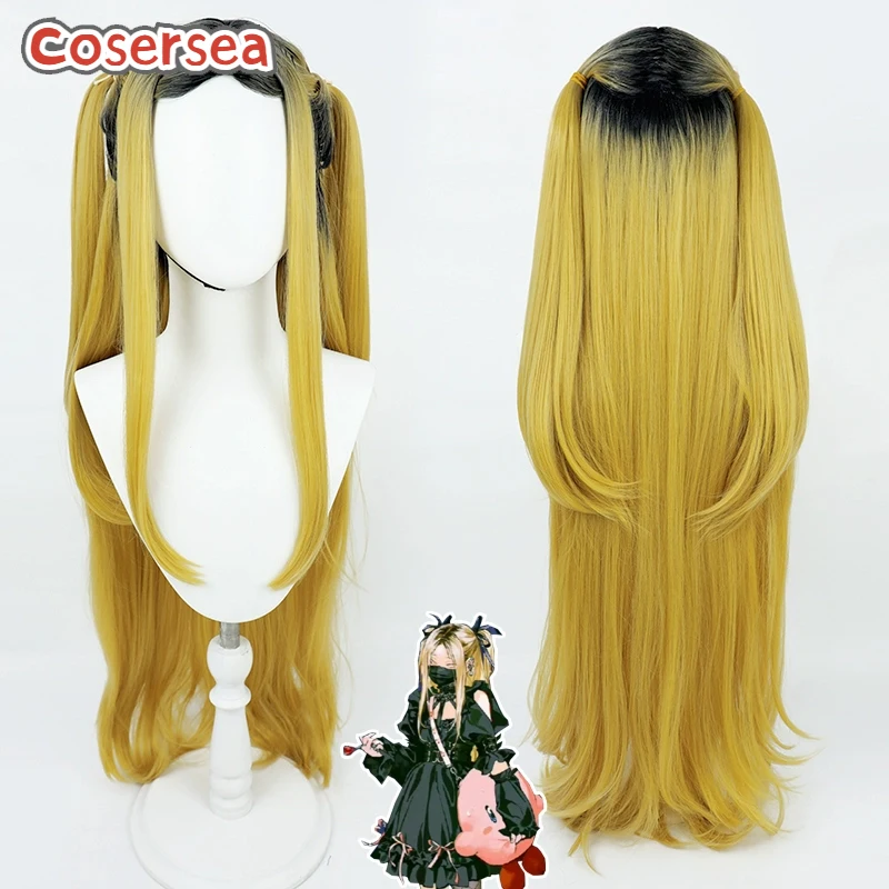

Cosersea Kozume Kenma Cosplay Wigs Haikyuu!! Kozume Kenma 100cm Long Black Gradient Blonde Cos Wig Synthetic Hair Heat Resistant