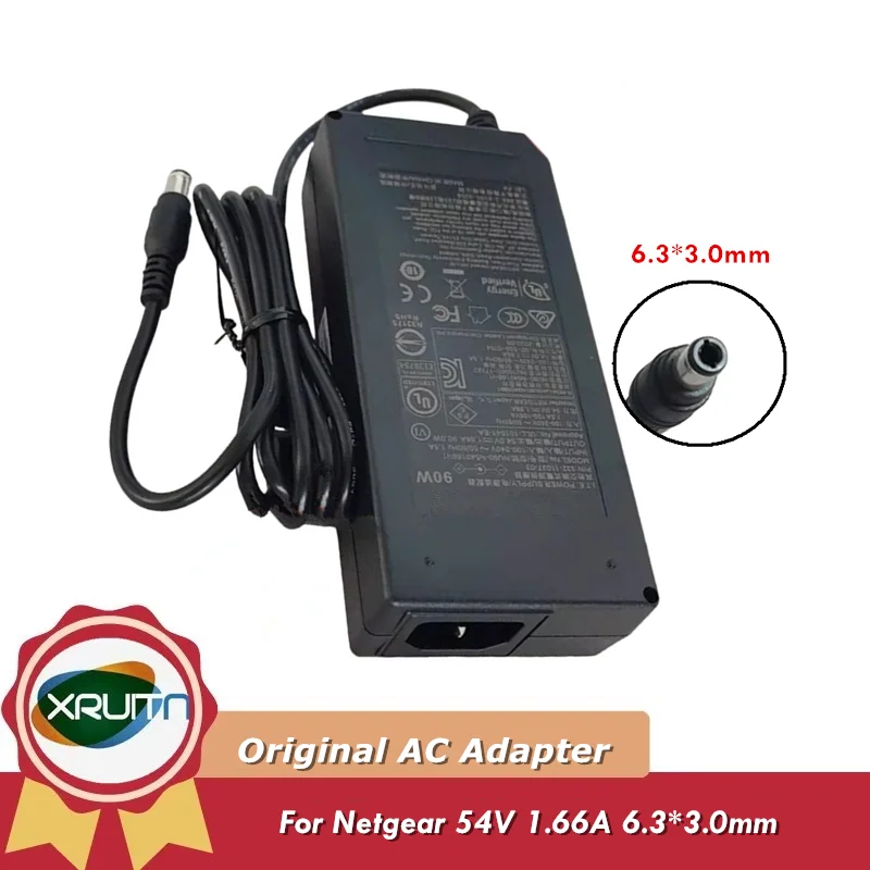 

Genuine NU90-N540166-I1 54V 1.66A 90W I. T. E. Power Supply 332-11037-01 For Netgear Switch POE AC DC Adapter Charger