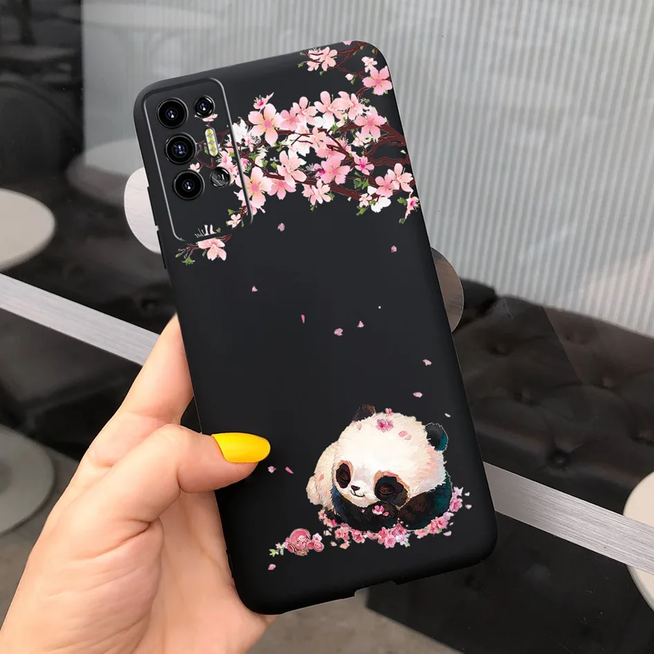 For Tecno Pova 2 Case LE7 LE7n Cute Fashion Cartoon Painted Frosted Cover For Tecno Pova 2 3 4 Phone Case Pova2 Pova3 Soft Coque