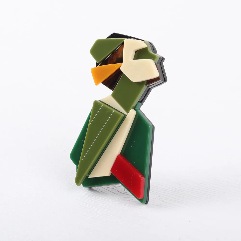 Nowy Punk Multicolor Man Abstract Figure Akrylowe Broszki Szpilki Dla Kobiet Geometryczna Żywica Klapa Broszka Biżuteria Prezenty Broche