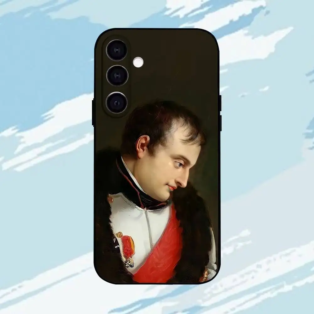 حافظة هاتف N-Napoleon لهاتف سامسونج جالاكسي A73، A72، A71، A70، A53، A52، A51، أخرى غلاف أسود ناعم ll #6