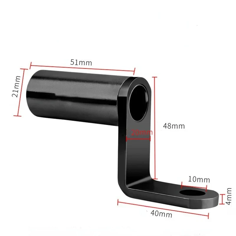 Bike Phone Holder Motorcycle Handlebar Stand Extendable Rearview Mirror Mount Aluminum Alloy Clamp for Cycling
