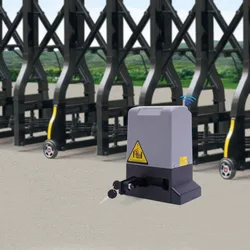 750W Powerful Sliding Gate Opener 1600kg 1400RPM Silent Automatic Electric Motor Kit Remote Kit IP44 With Remote Control & Keys