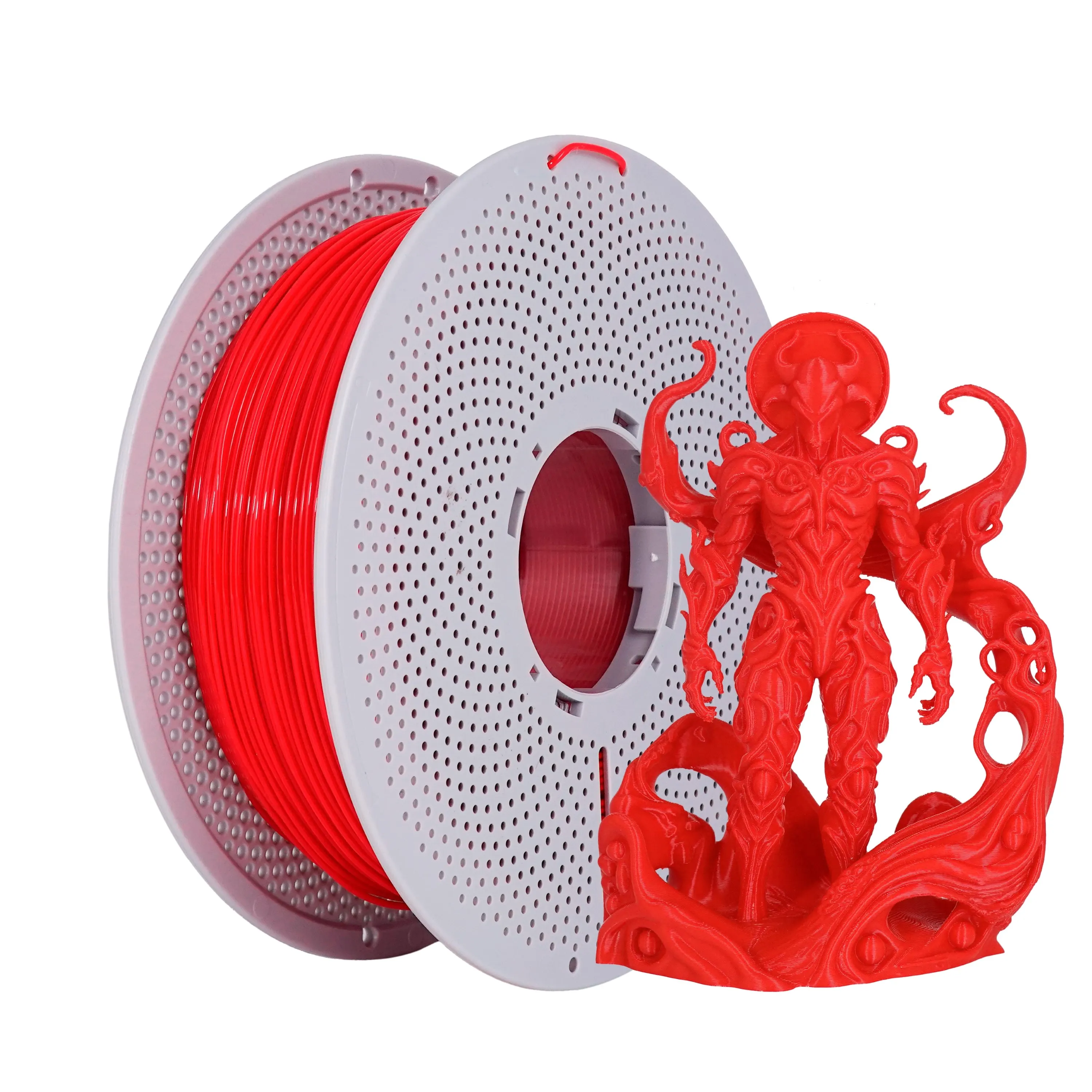 

1kg PLA + 3D printing filament, suitable for 3D printers, 1.75mm +/ -0.03mm, 1kg (2.2LBS) roll Red 1kg