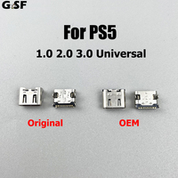 GSF 1-10pcs Micro USB Charging Port Plug Power Connector Type-C Charger Socket for PlayStation 5 Dualshock PS5  Wireless Console