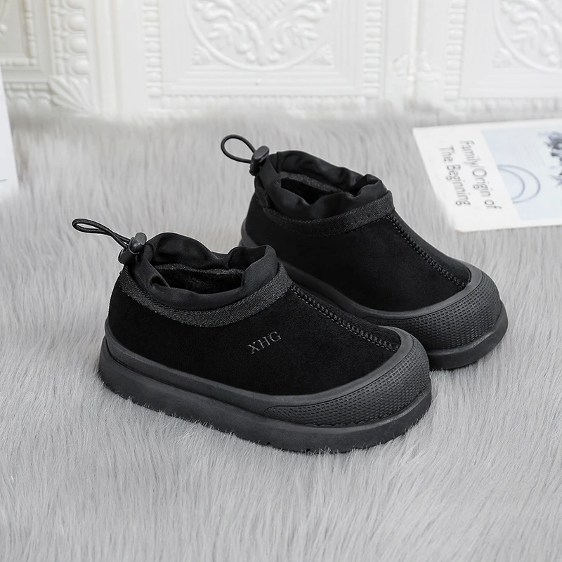 Children Winter Chunky Platform Snow Boots Warm Plush Thick Bottom Ankle Boots Girl Cotton Comfortable Casual Outdoor Shoes