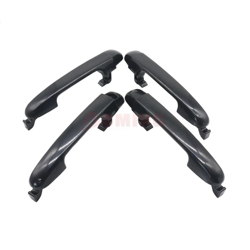 4PCS Front Rear Left Right Exterior Black Door Handle For HYUNDAI i20 2007-14 826511J000 826511J000CA 82651-1J000 82651-1J000CA