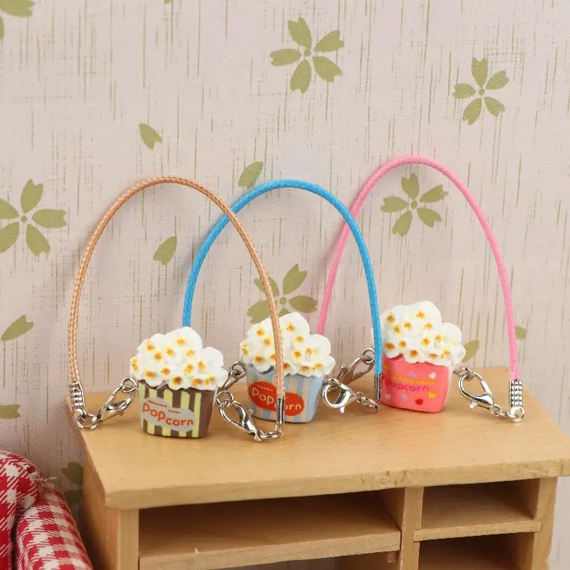 5 قطع من حقائب البوبكورن الصغيرة للدمى، إكسسوارات تعليق على الرقبة، زينة معلقة لبيت الدمى، ألعاب تزيين الدمى