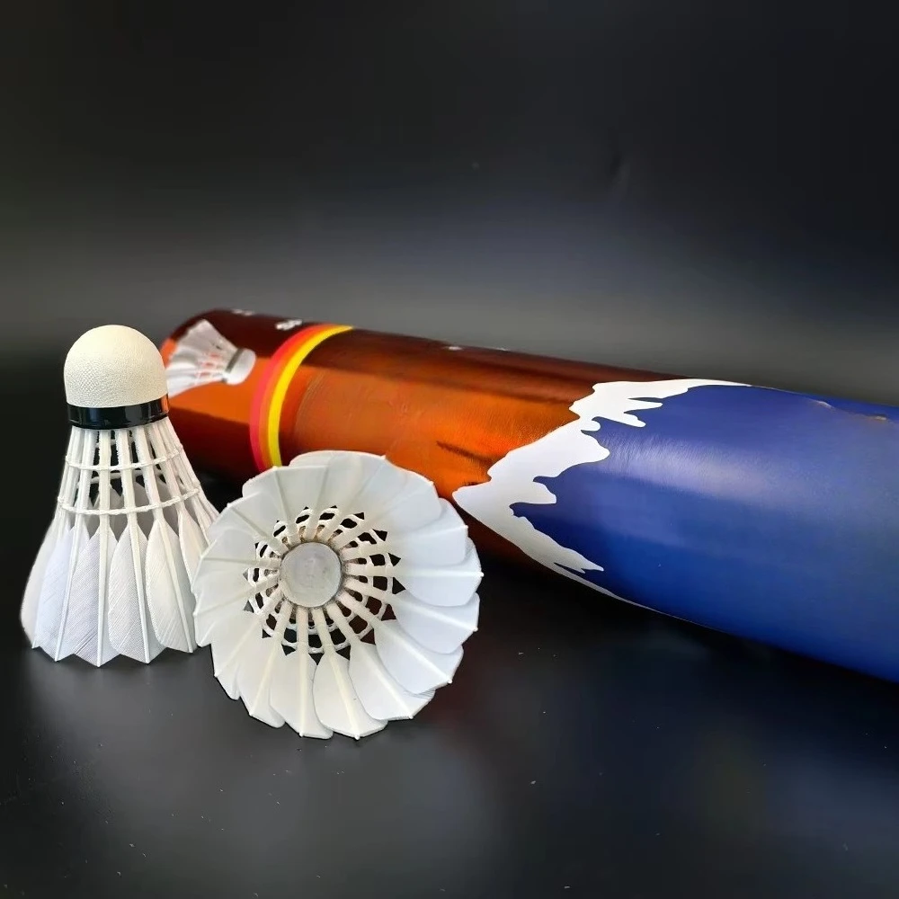

Top Level Goose Feather Badminton Shuttlecock Full Natural Cork Excellent Performance for International