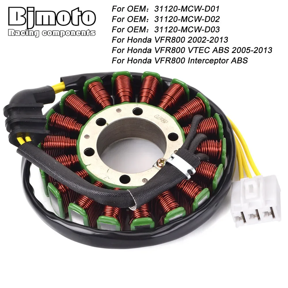 

Motorcycle Generator Stator Coil Comp For Honda VFR800 VFR800F VFR 800 800FI 2002-2013 VFR800 VTEC Interceptor VFR-800