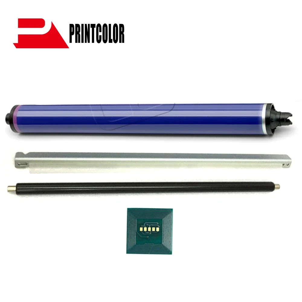 DC250 Color Drum Chip+Cleaning Blade+OPC Drum+PCR Charge Roller support for Xerox DC 240 242 250 252 260 WC 7655 7665 7675 Oem：0