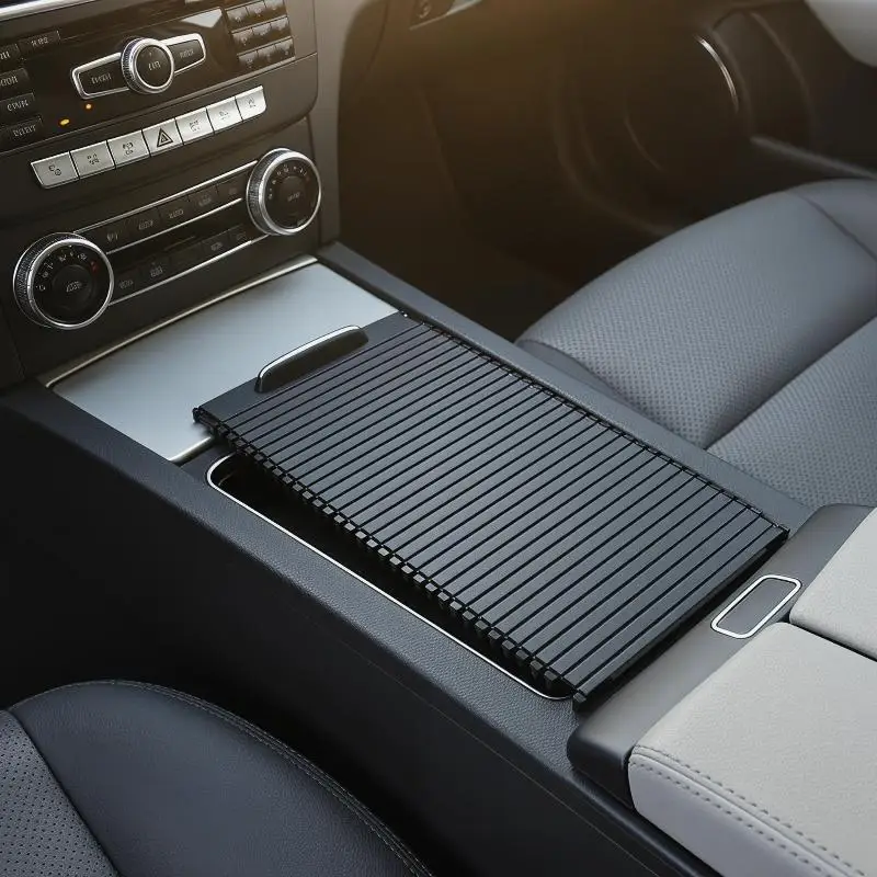 Center Console Roller Blind Cover 2046804708 Fit For C/E‑Class W204 W212 W207