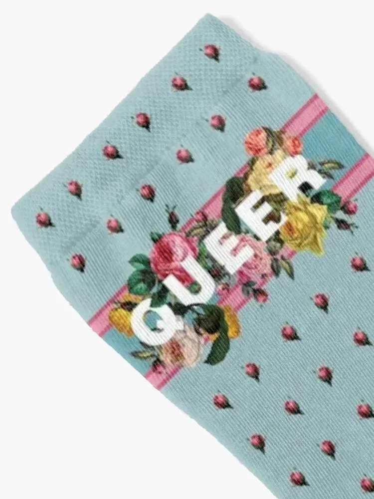 Queer (Antique Roses) Socks custom designer brand Lots Socks Men's Women's