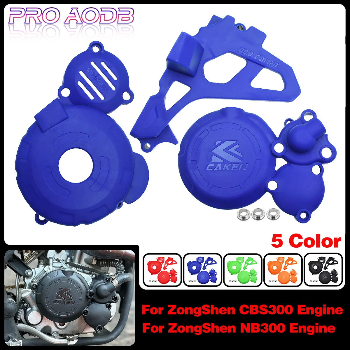 Motorcycle Magnetic Motor Protective Clutch Driver Sprocket Crankcase Ignitoin Cover For ZONGSHEN CBS300 NB300 HJ KEWS ZUMA AJ1