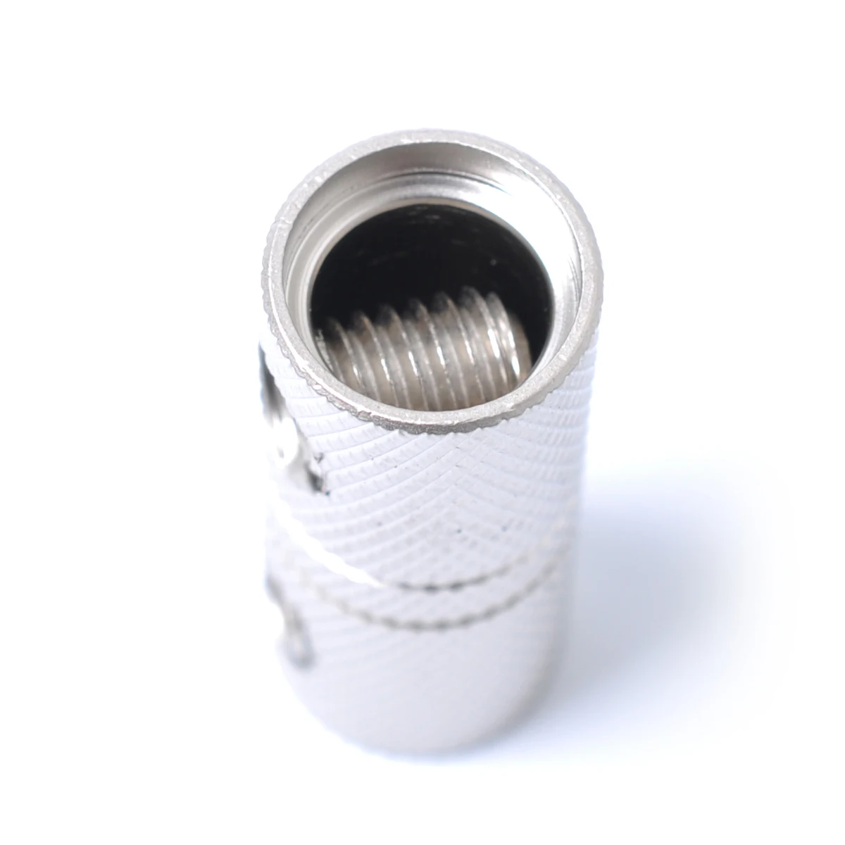 

2 pcs 4 Gauge Audio Wire Couplers Brass Terminal Butt Connectors Car Sound Small 4Ga Crimp Wire Connector Audio Butt